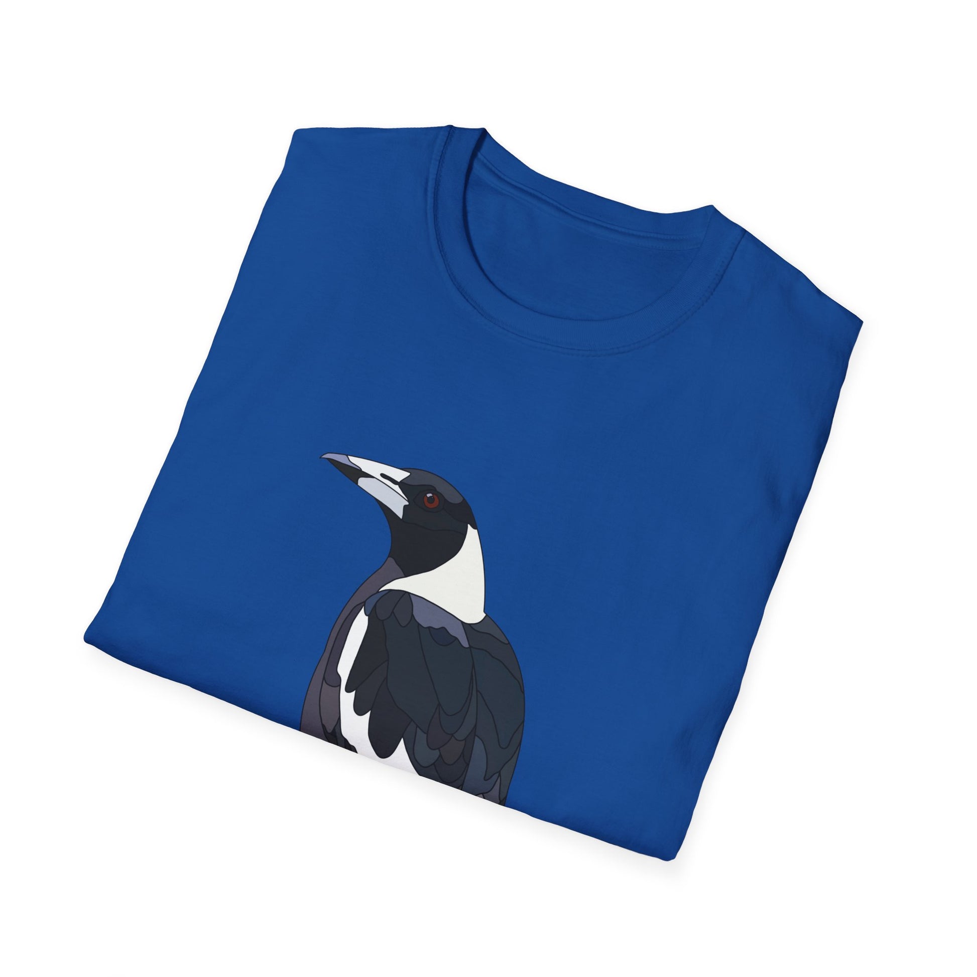 Australian Magpie - Unisex Softstyle T-Shirt Printify