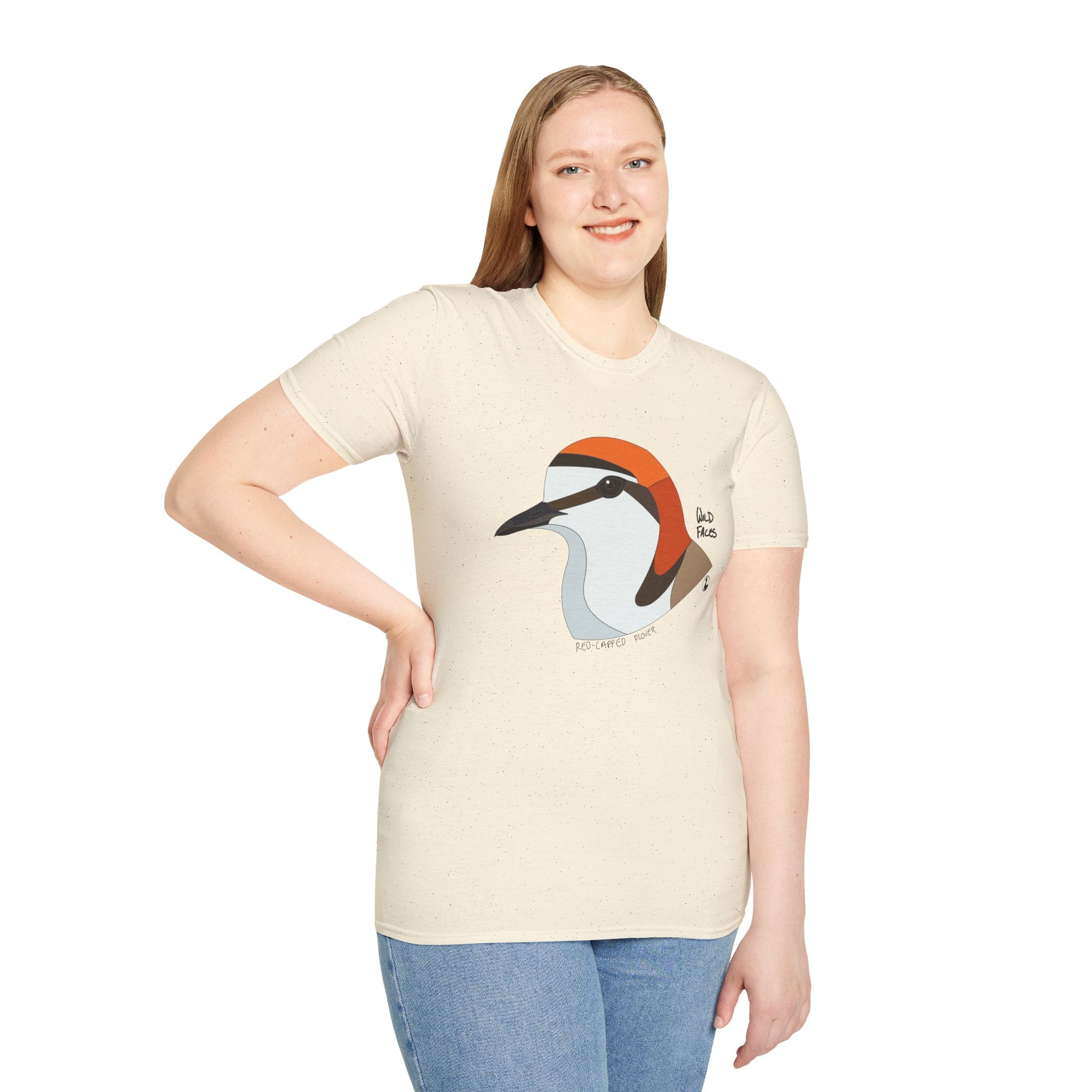Red-capped Plover - Unisex Softstyle T-Shirt Printify