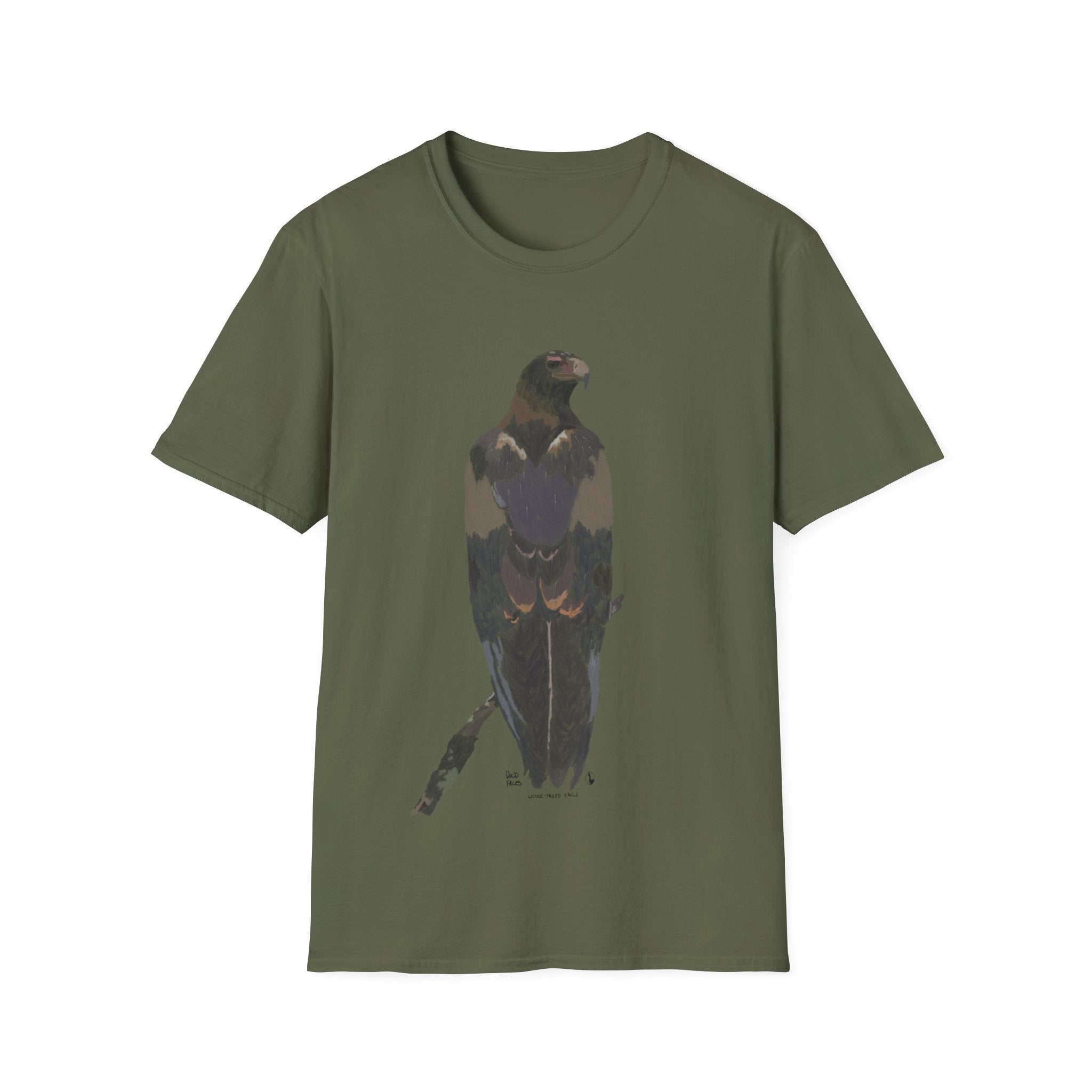 Wedge-tailed Eagle (pastel design) - Unisex Softstyle T-Shirt