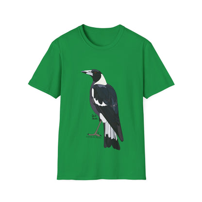 Australian Magpie - Unisex Softstyle T-Shirt Printify