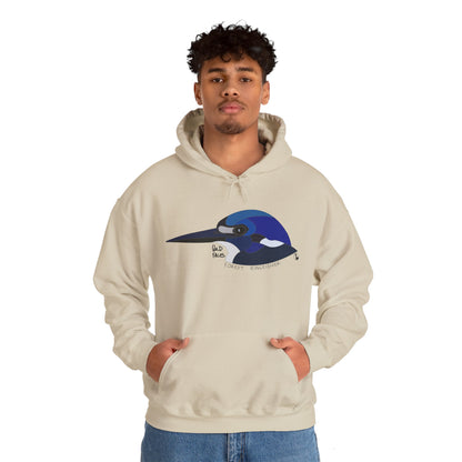 Forest Kingfisher Head | Unisex Heavy Blend™ Hooded Sweatshirt