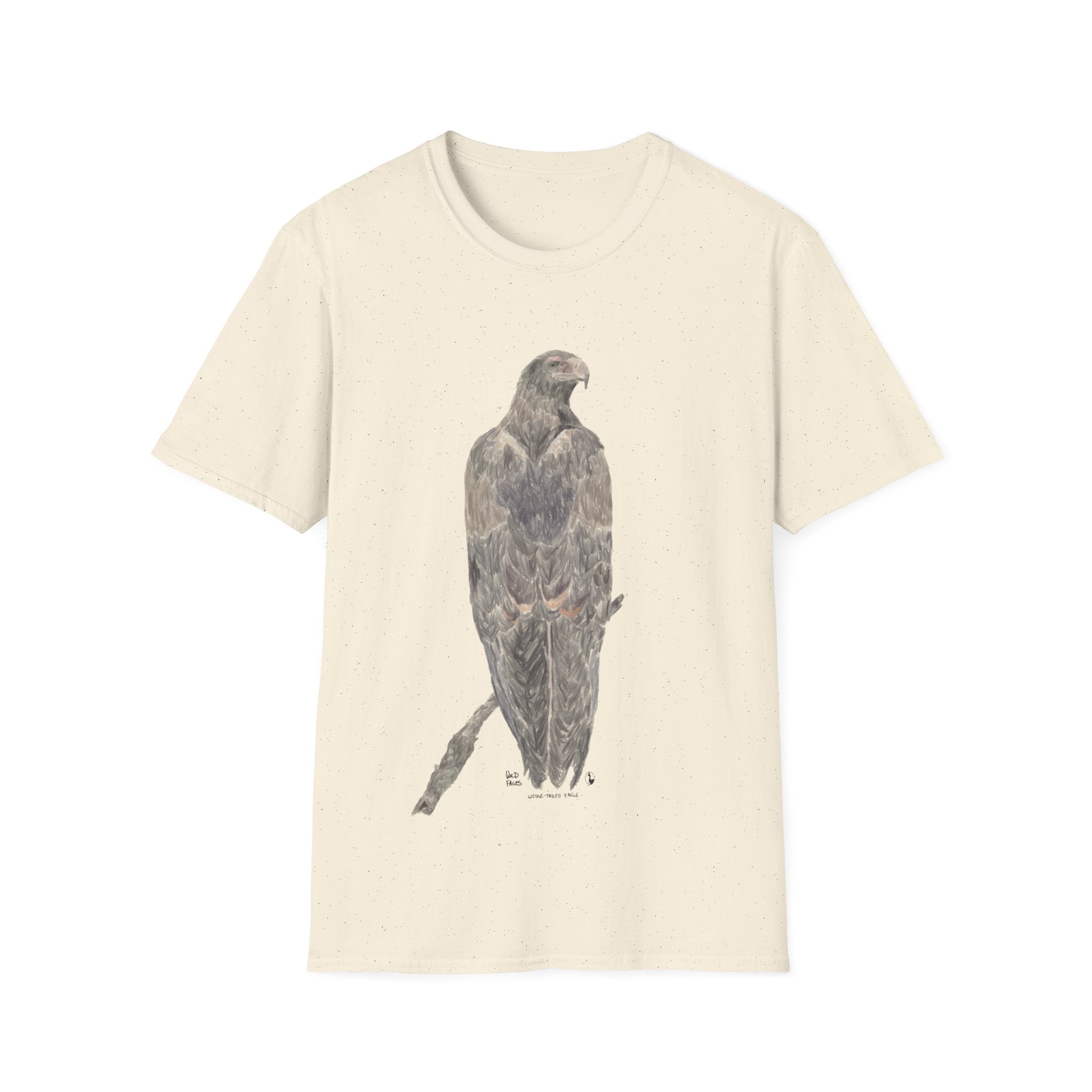 Wedge-tailed Eagle (pastel design) - Unisex Softstyle T-Shirt Printify