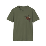 Green Turtle - Small design - Unisex Softstyle T-Shirt Printify