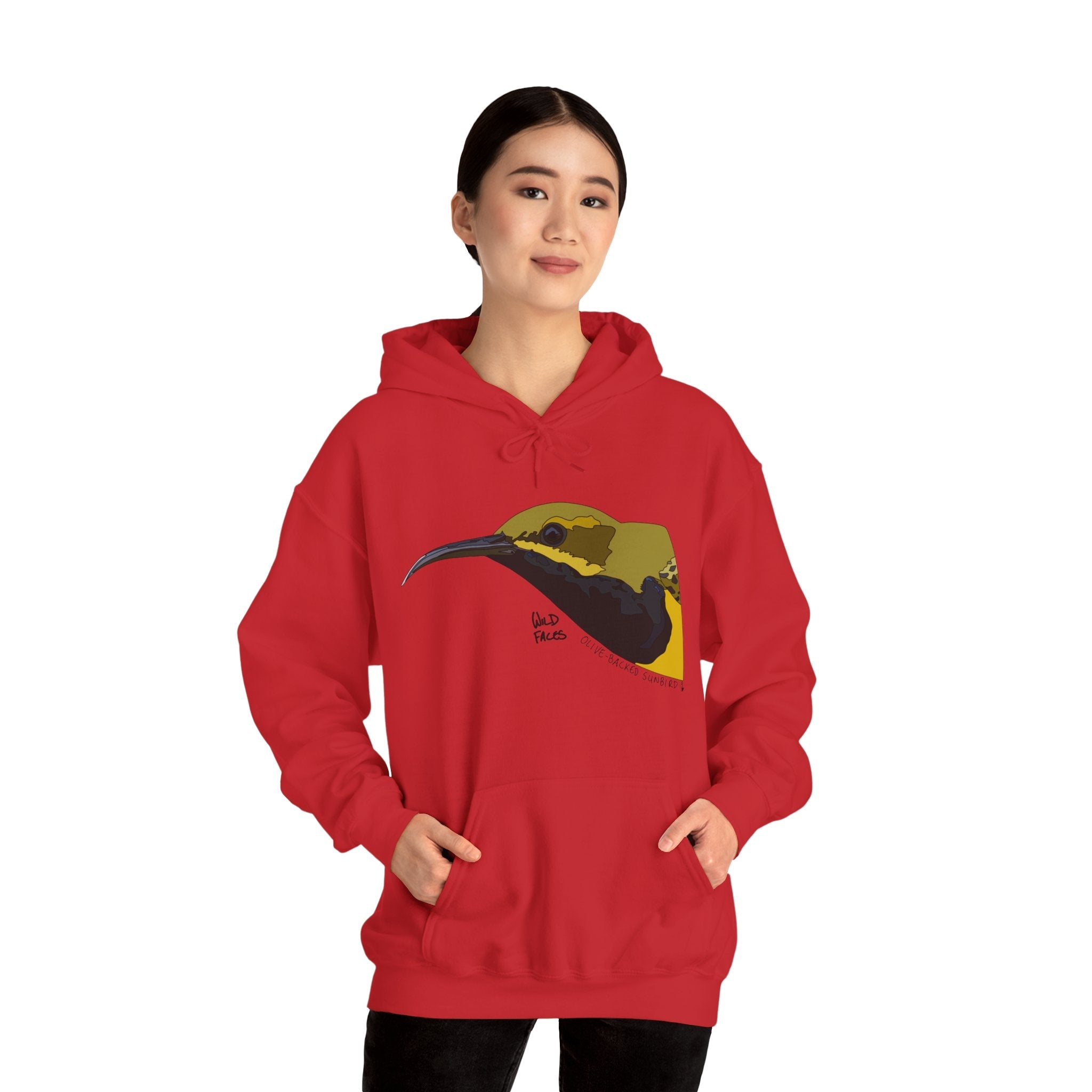 Olive-backed Sunbird | Unisex Heavy Blend™ Hooded Sweatshirt Printify