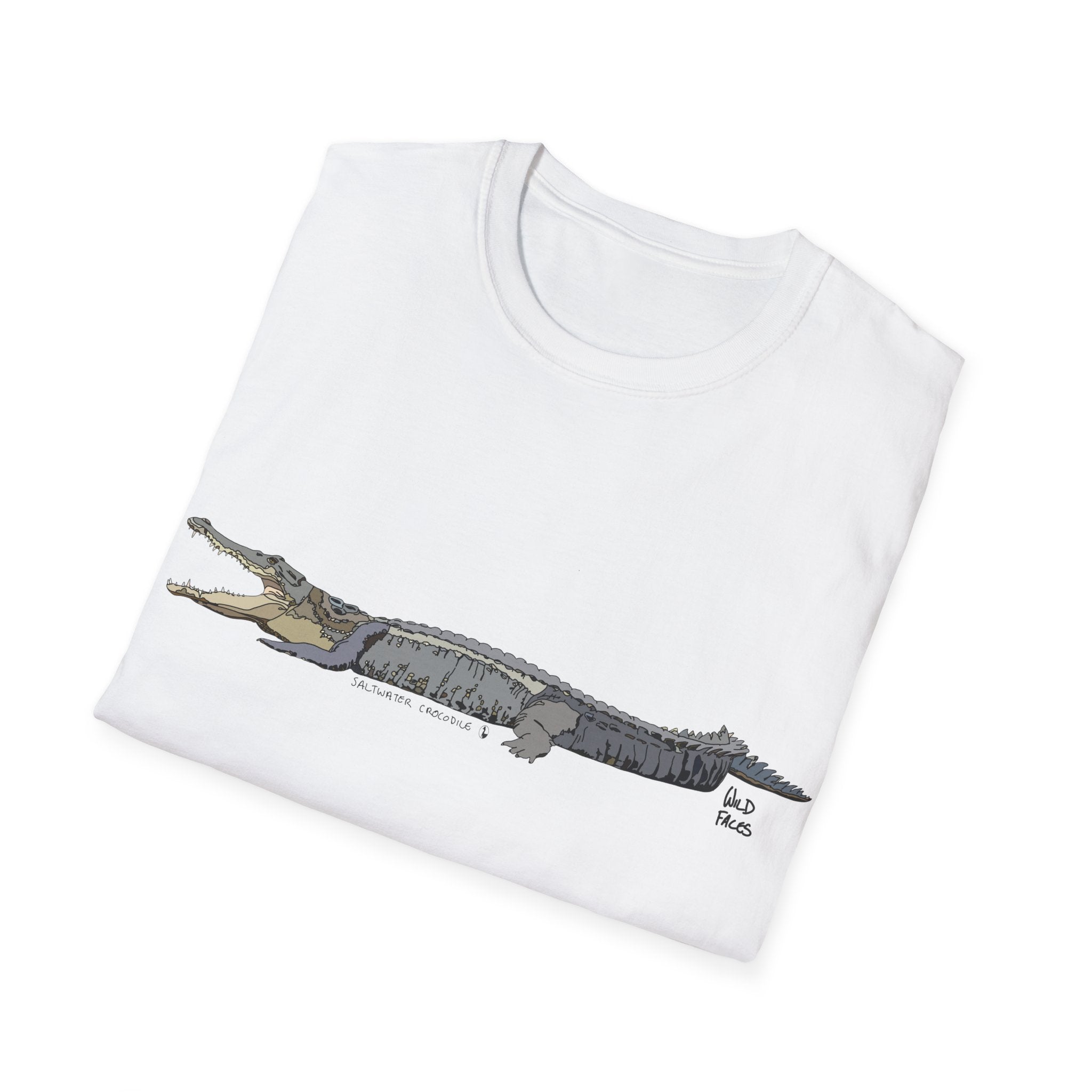 Saltwater Crocodile- Unisex Softstyle T-Shirt Printify