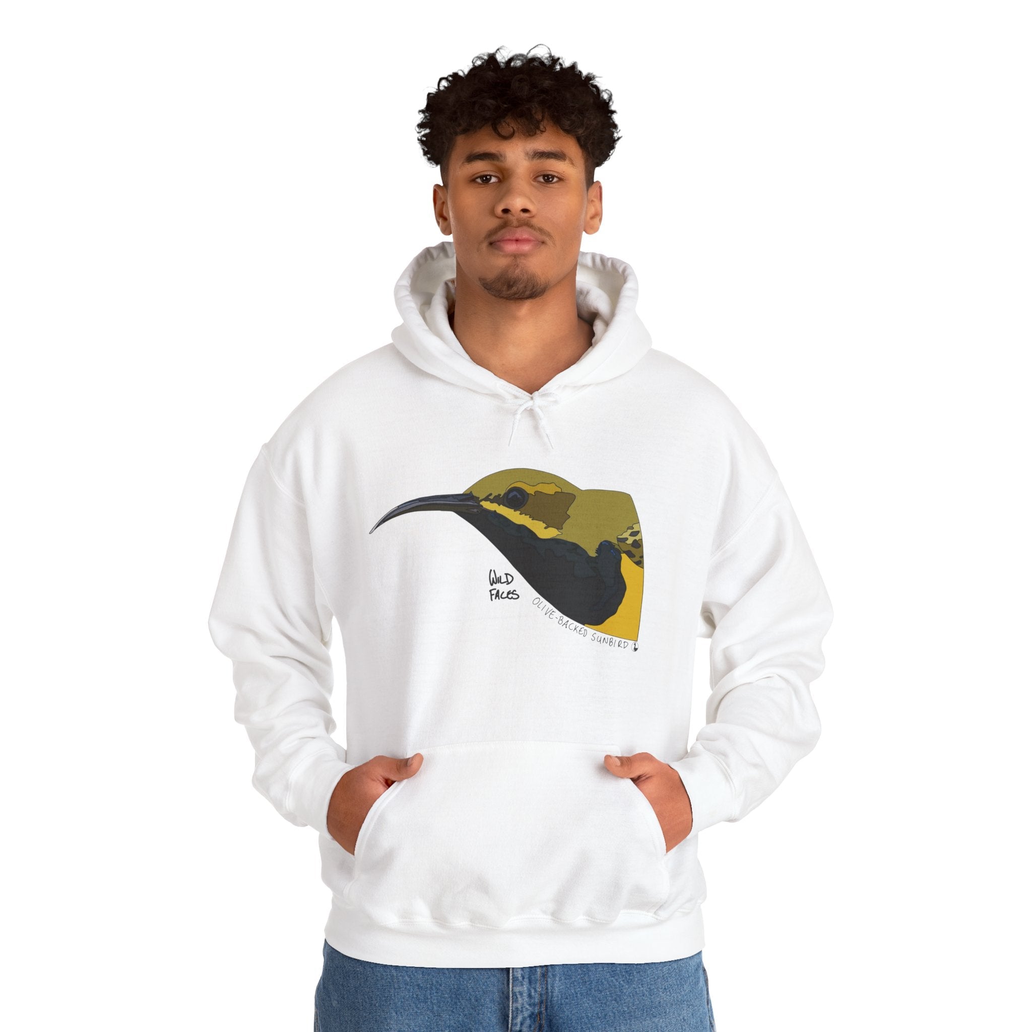 Olive-backed Sunbird | Unisex Heavy Blend™ Hooded Sweatshirt Printify