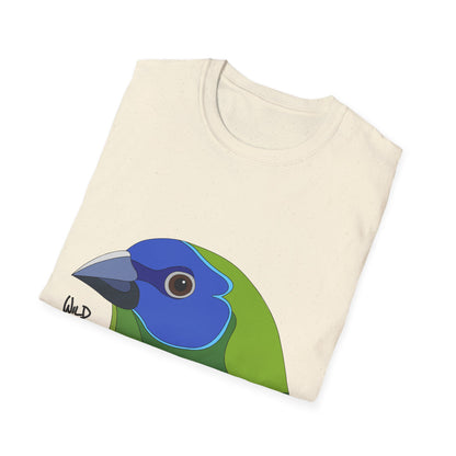 Blue-faced Parrotfinch - Unisex Softstyle T-Shirt Printify