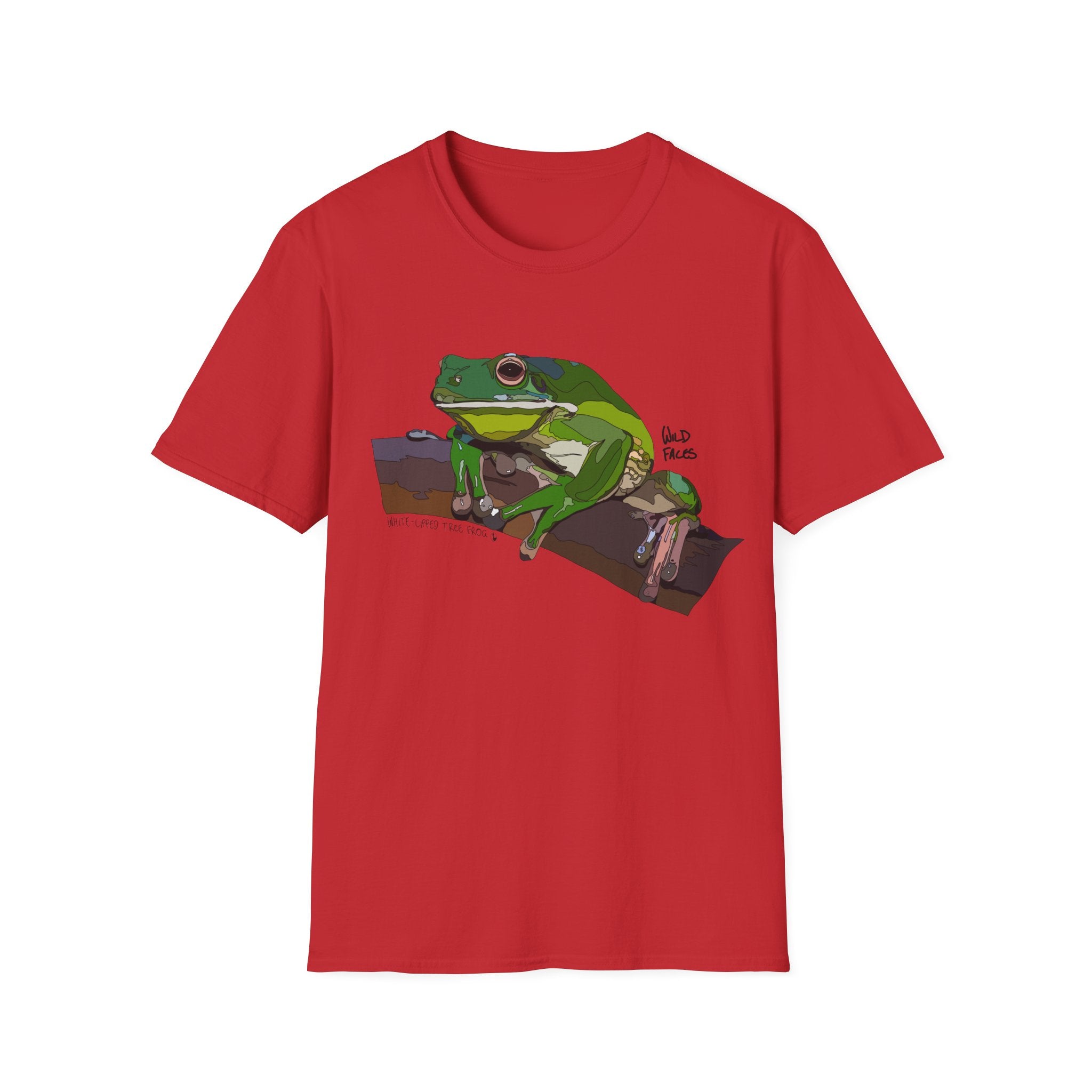 White-lipped Tree Frog - Unisex Softstyle T-Shirt