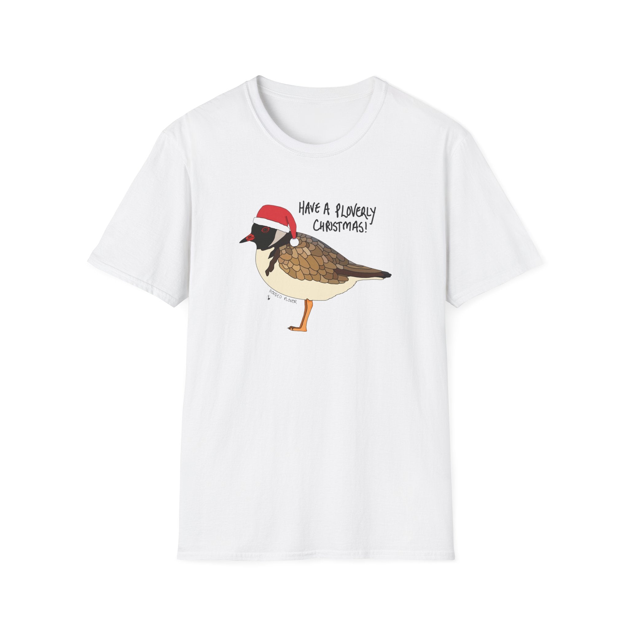 Christmas Hooded Plover - Unisex Softstyle T-Shirt
