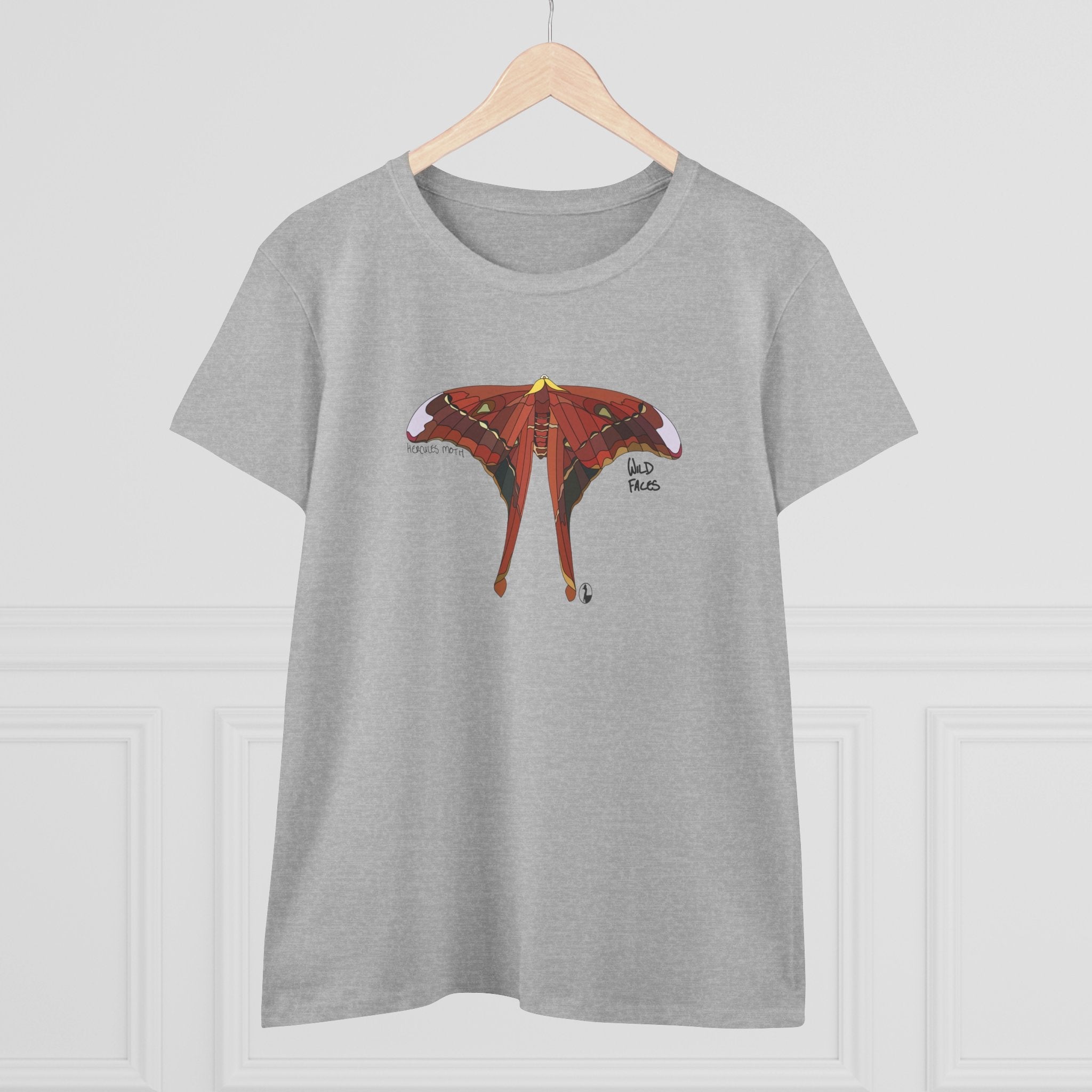 Hercules Moth - Women's Midweight Cotton Tee Printify