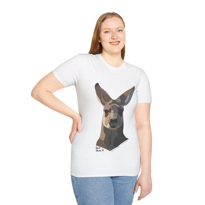 Eastern Grey Kangaroo - Unisex Softstyle T-Shirt Printify