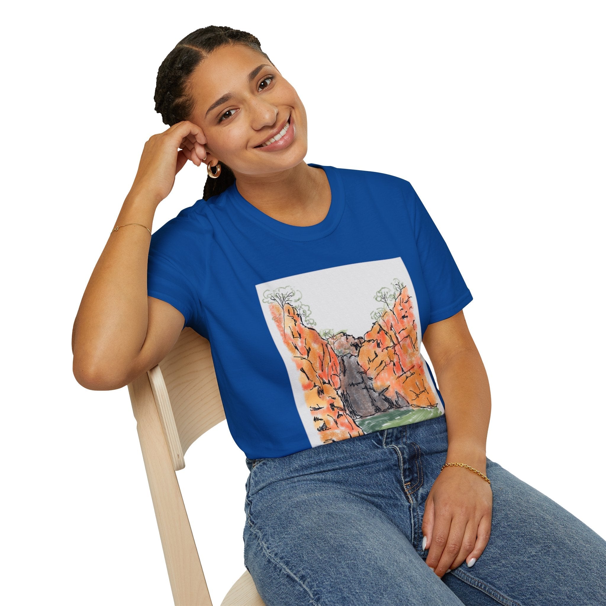 Southern Rockhole, Nitmiluk- Unisex Softstyle T-Shirt Printify