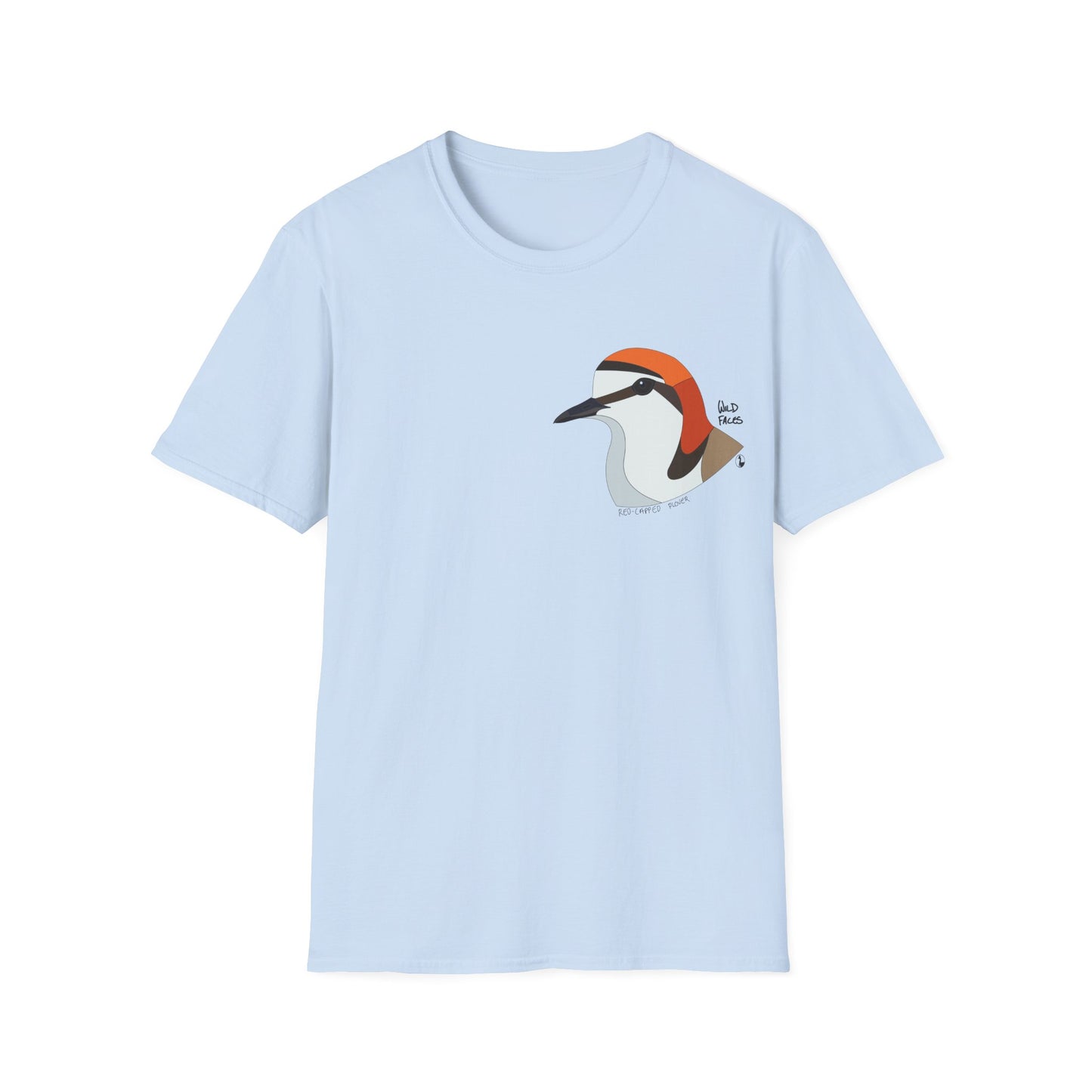 Red-capped Plover- Small design - Unisex Softstyle T-Shirt