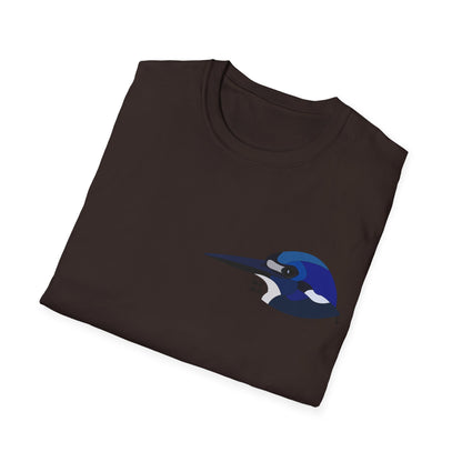 Forest Kingfisher - Small design - Unisex Softstyle T-Shirt Printify