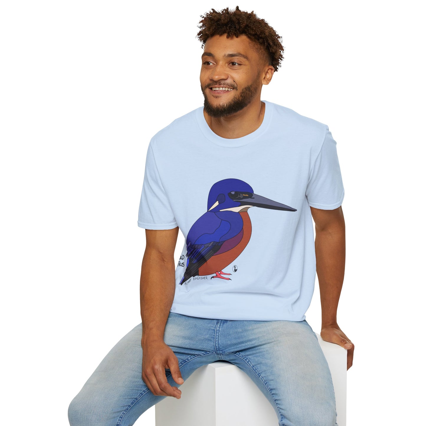 Azure Kingfisher - Unisex Softstyle T-Shirt