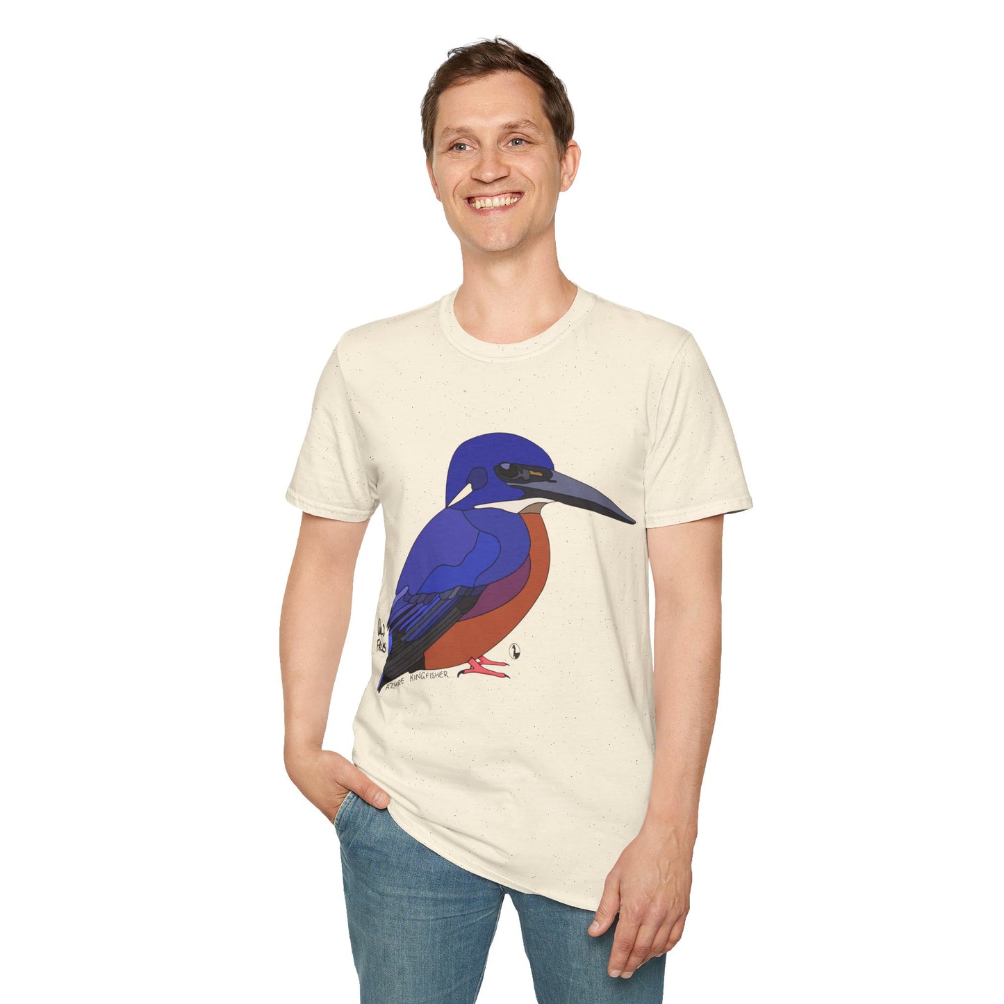 Azure Kingfisher - Unisex Softstyle T-Shirt