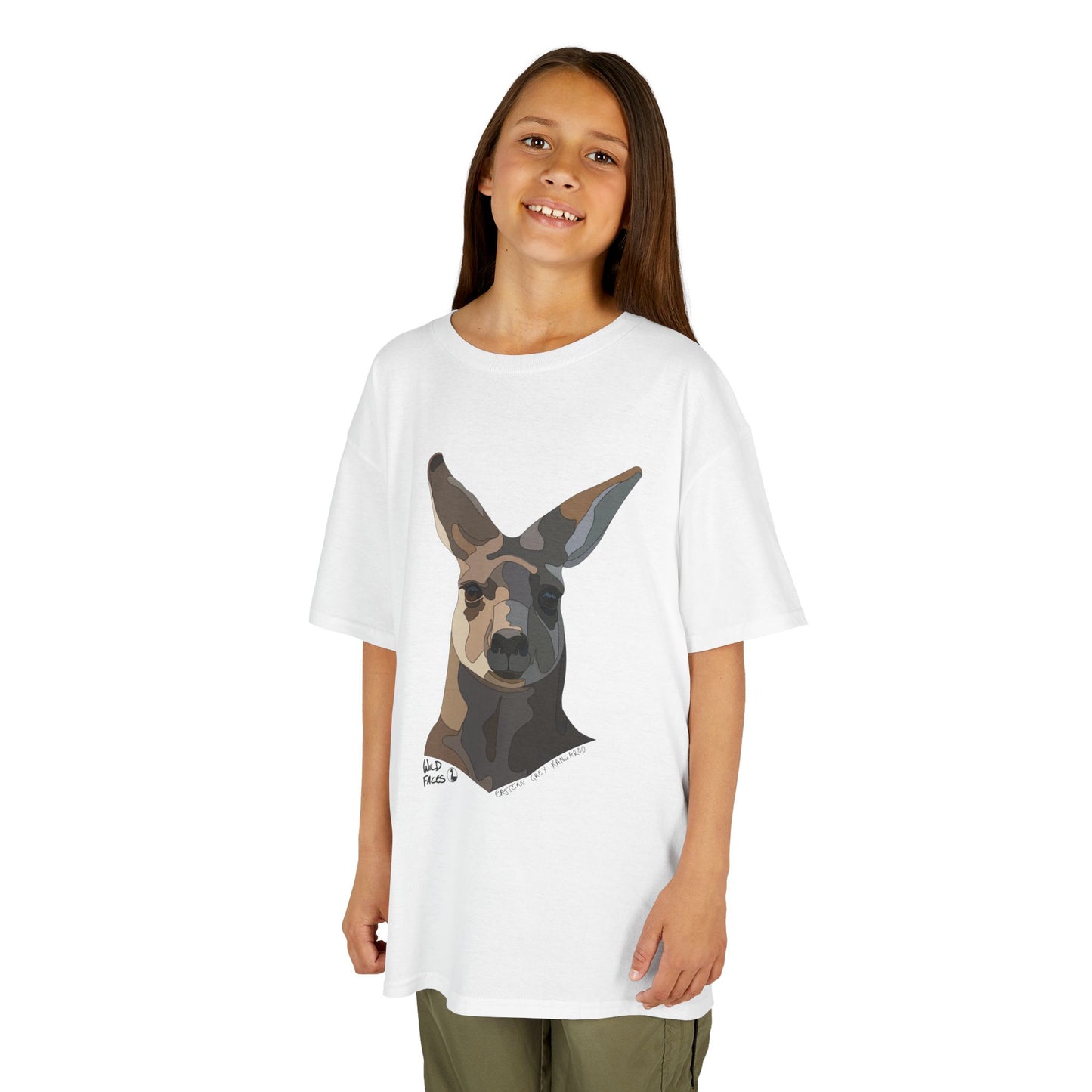 Eastern Grey Kangaroo | Kids Heavy Cotton™ Tee