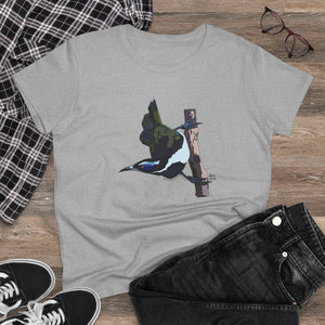 Blue-faced Honeyeater - Women's Midweight Cotton Tee Printify