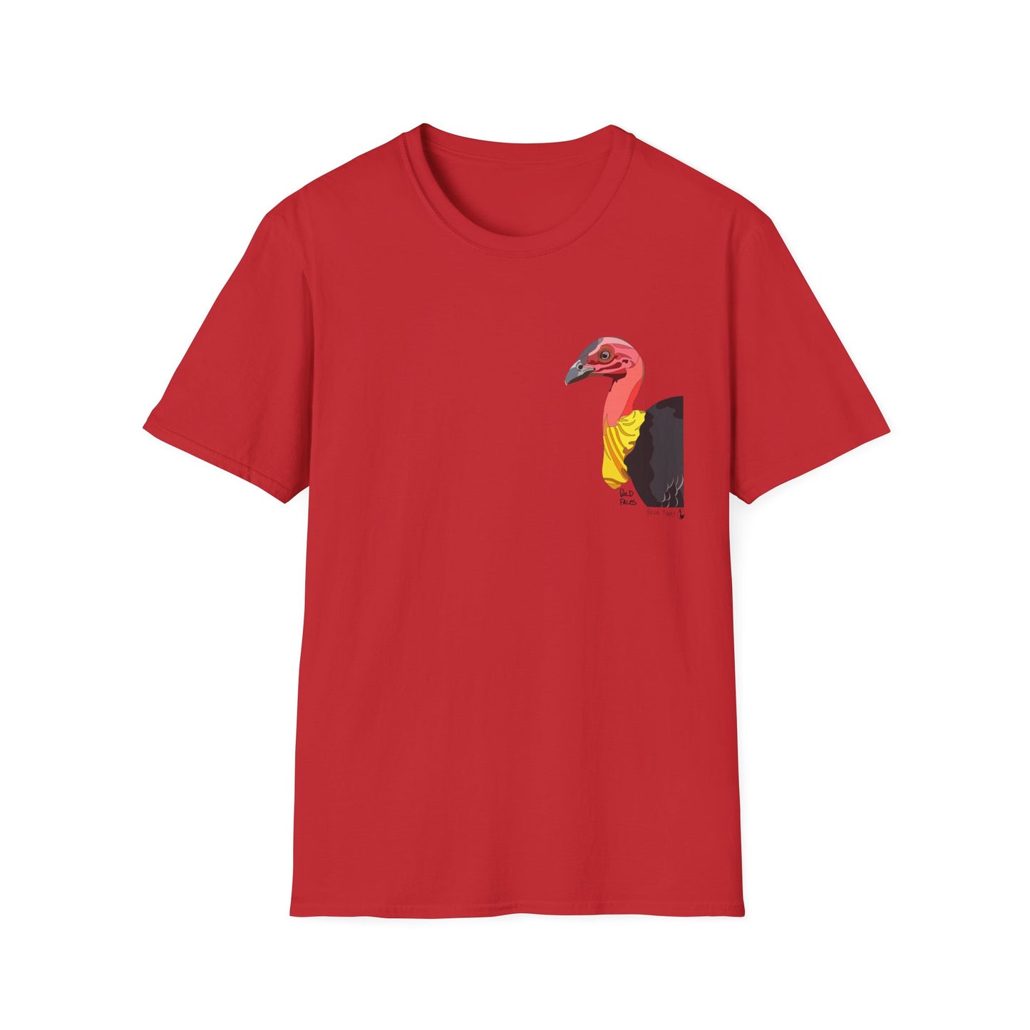 Australian Brushturkey - Small design - Unisex Softstyle T-Shirt