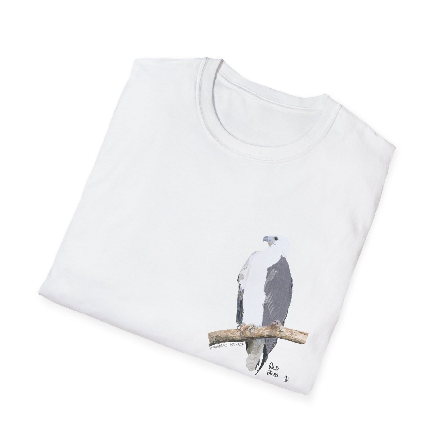 White-bellied Sea Eagle - Small design - Unisex Softstyle T-Shirt