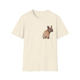 French Bulldog - Small design - Unisex Softstyle T-Shirt