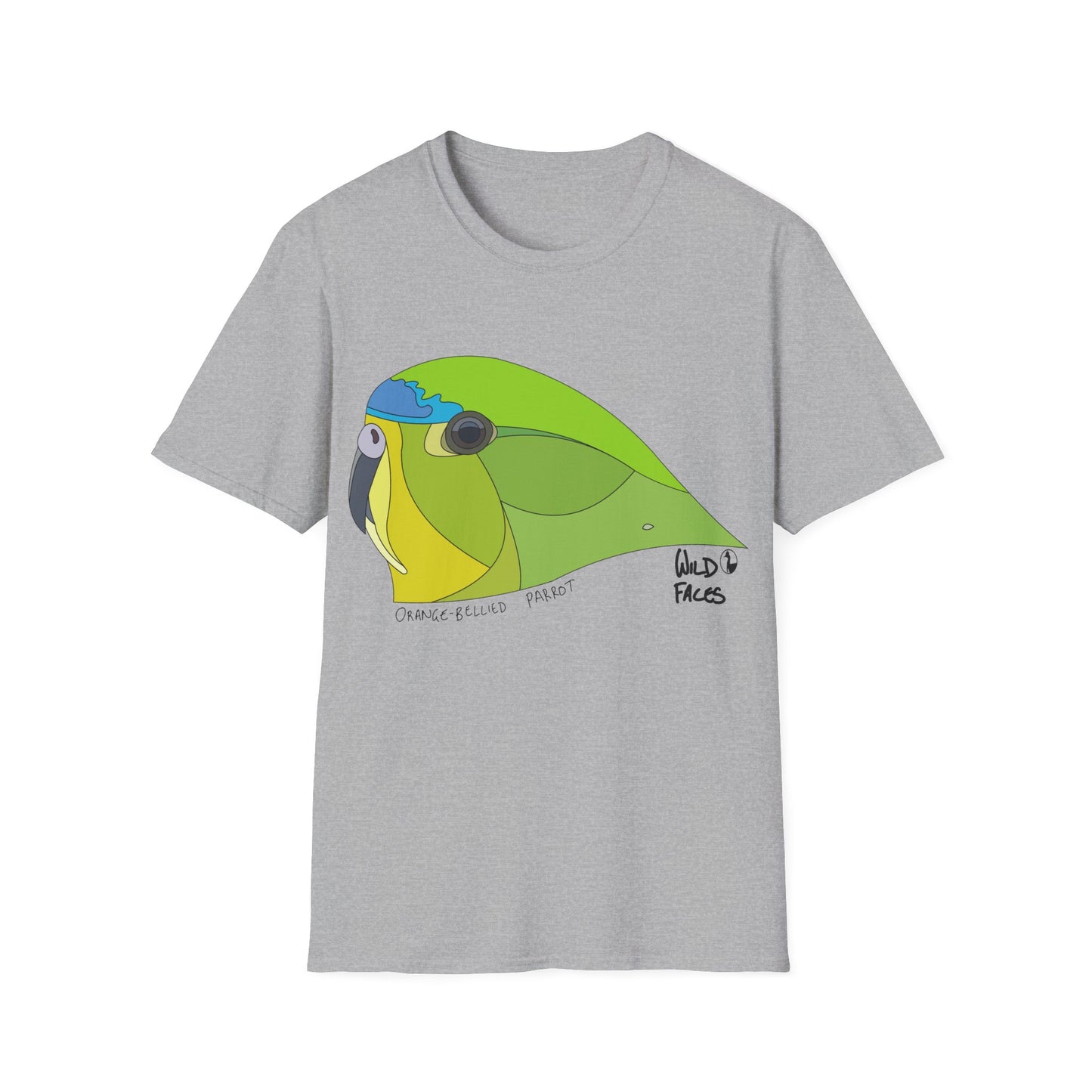 Orange-bellied Parrot - Unisex Softstyle T-Shirt