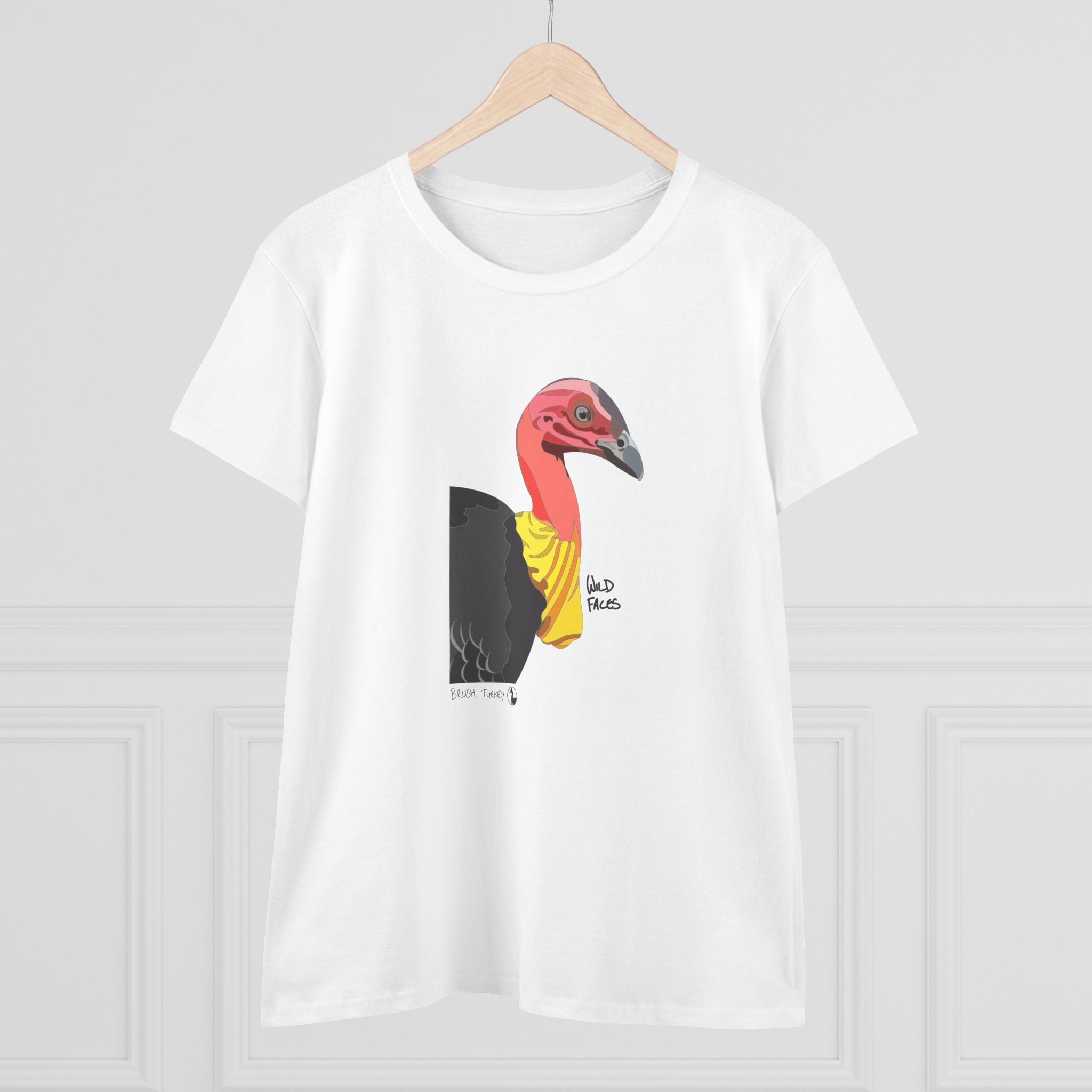 Australian Brush-turkey - Women's Midweight Cotton Tee Printify