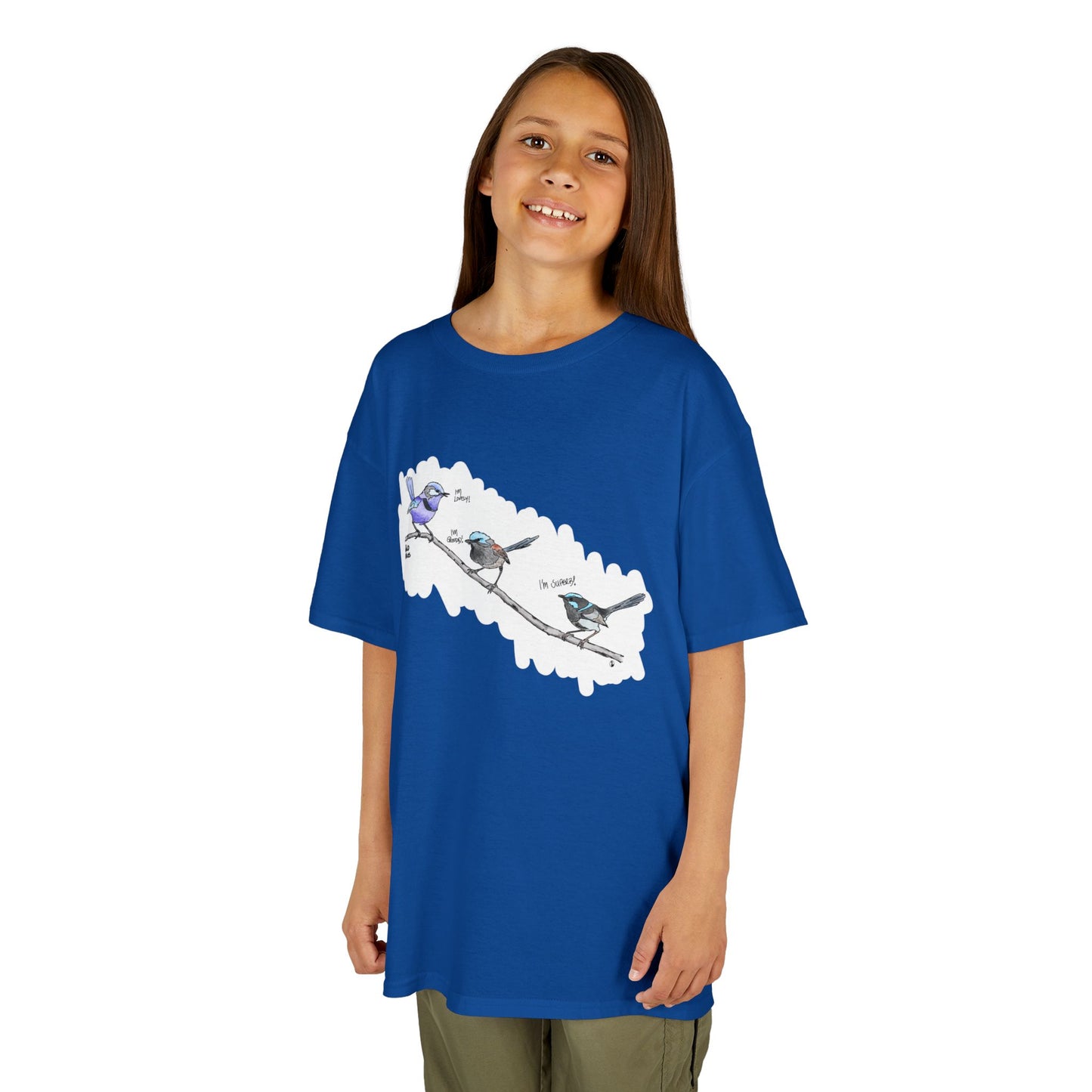 A trio of Fairy-wrens (spendid, superb and lovely) | Kids Heavy Cotton™ Tee