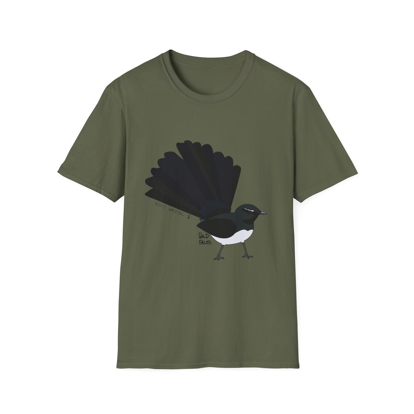 Willy Wagtail - Unisex Softstyle T-Shirt