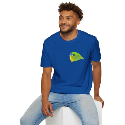 Orange-bellied Parrot - Small design- Unisex Softstyle T-Shirt