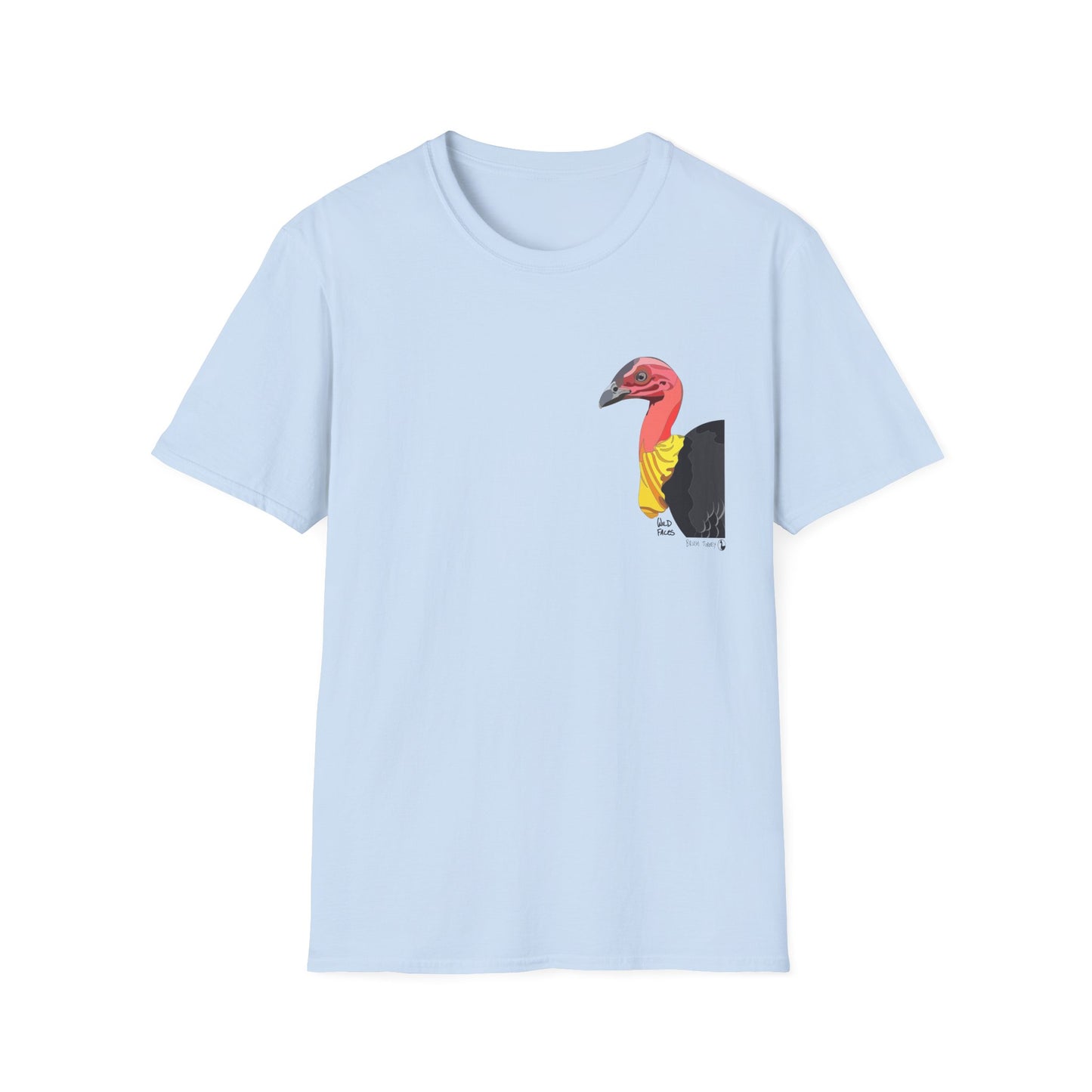 Australian Brushturkey - Small design - Unisex Softstyle T-Shirt