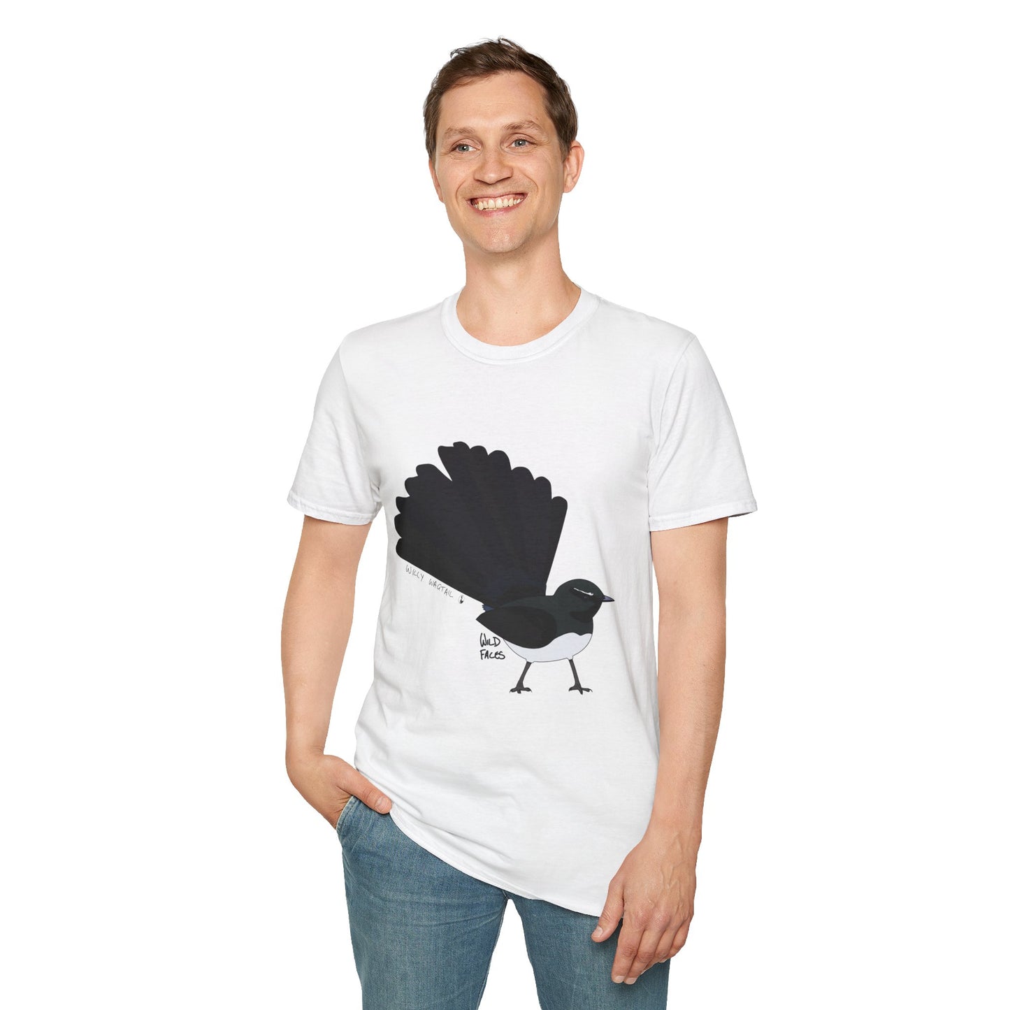 Willy Wagtail - Unisex Softstyle T-Shirt