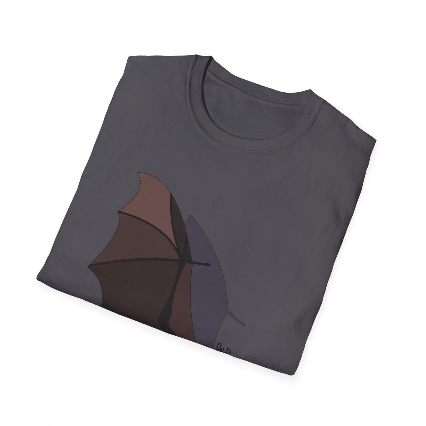 Spectacled Flying Fox (in flight) - Unisex Softstyle T-Shirt