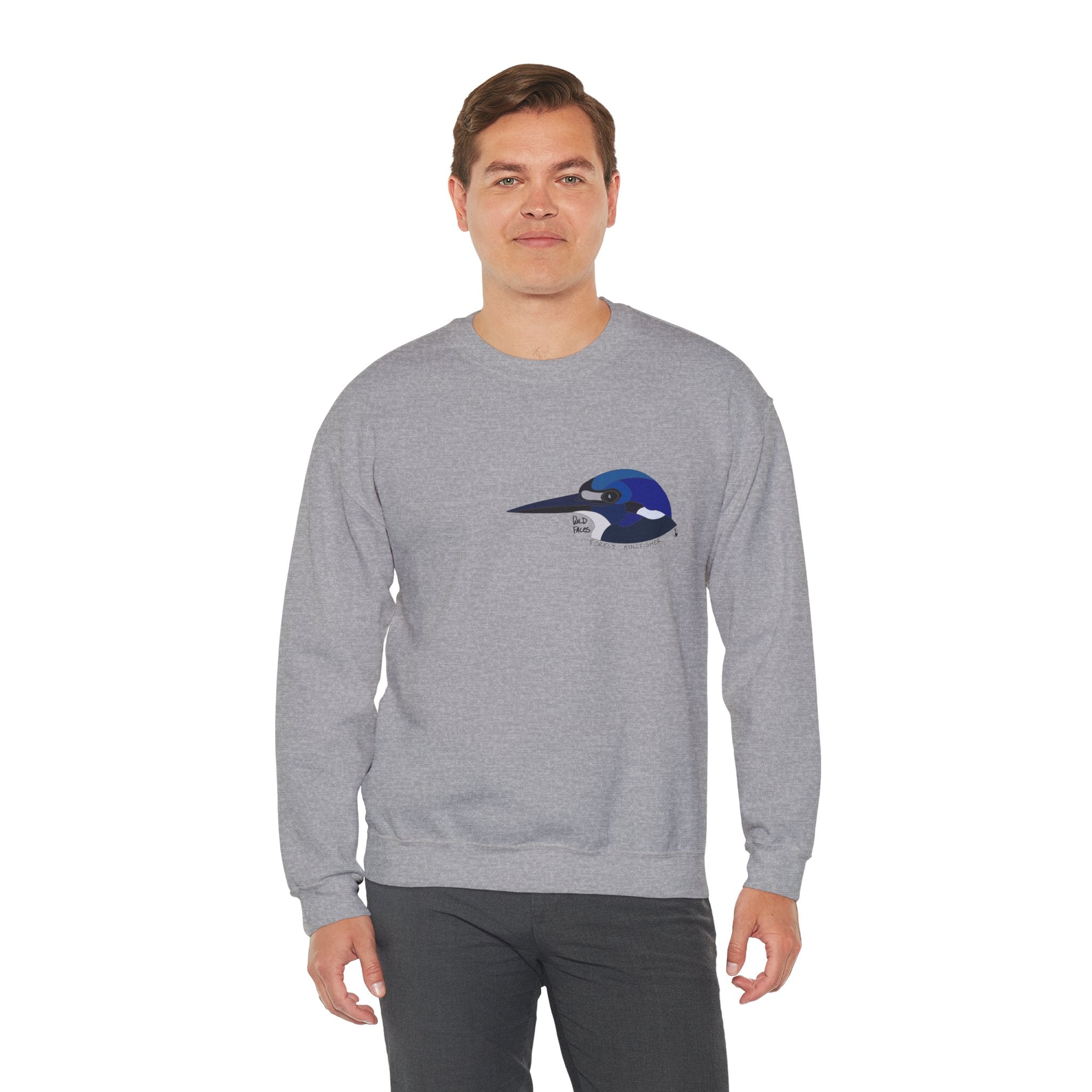 Forest Kingfisher Sweatshirt | Unisex Heavy Blend™ Crewneck Printify