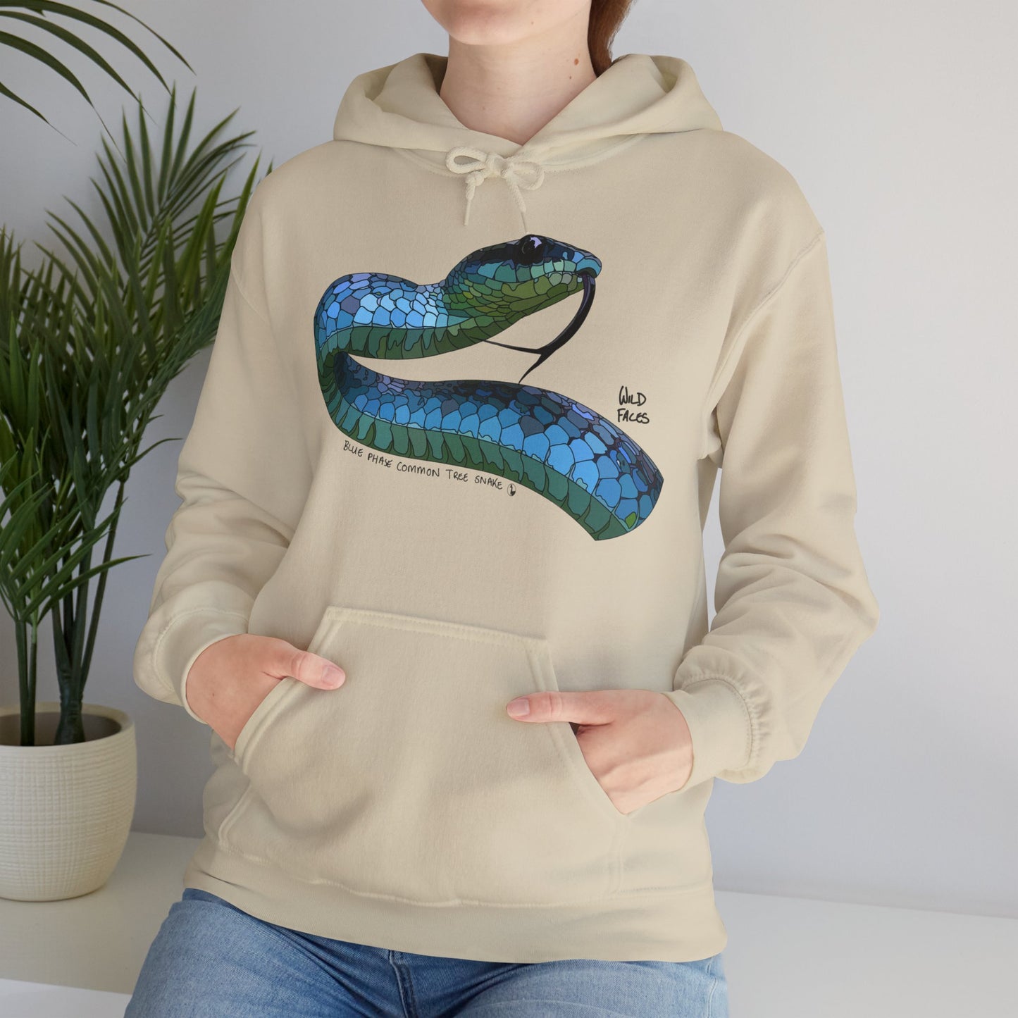 Blue Phase Common Tree-snake | Unisex Heavy Blend™ Hooded Sweatshirt