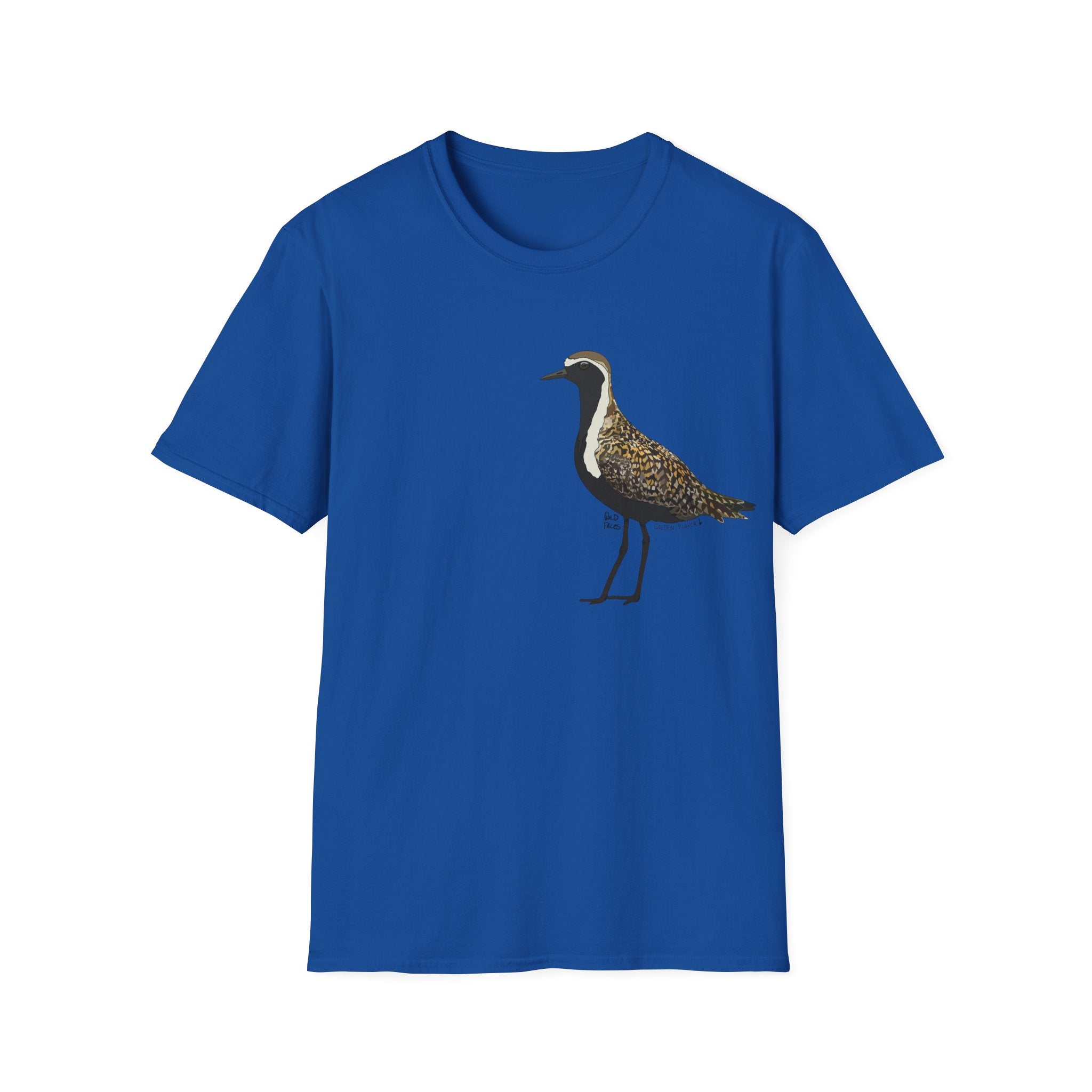Golden Plover - Small design - Unisex Softstyle T-Shirt Printify