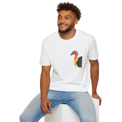 Australian Brushturkey - Small design - Unisex Softstyle T-Shirt