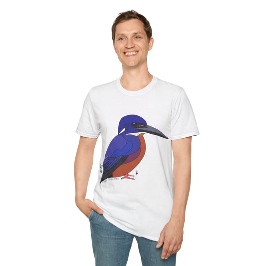 Azure Kingfisher - Unisex Softstyle T-Shirt Printify