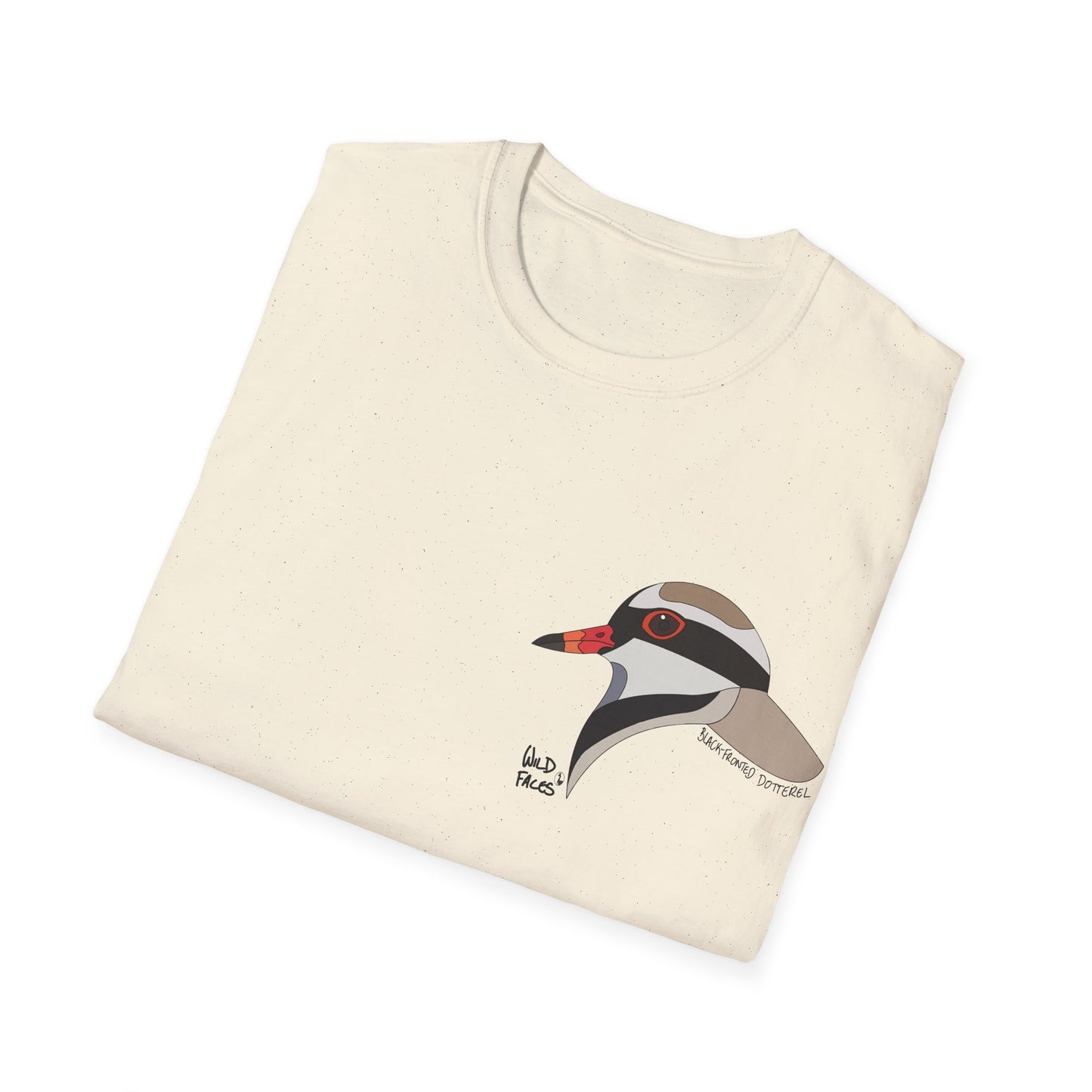 Black-fronted Dotterel - Small design - Unisex Softstyle T-Shirt