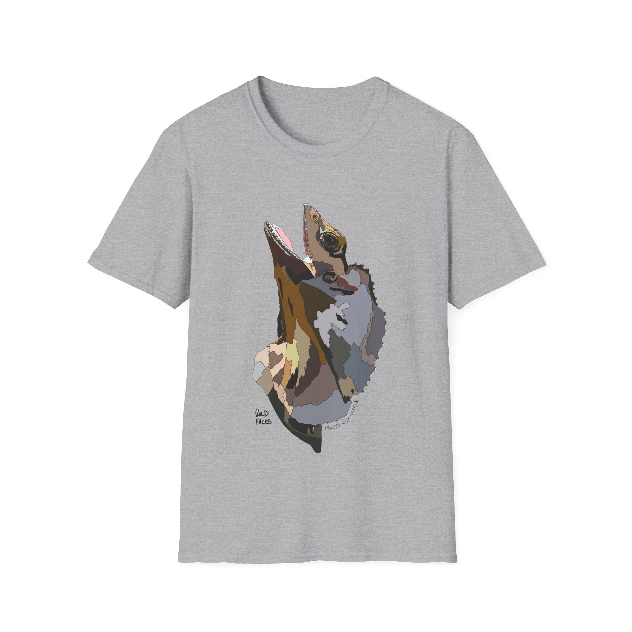 Frilled-neck Lizard - Unisex Softstyle T-Shirt Printify