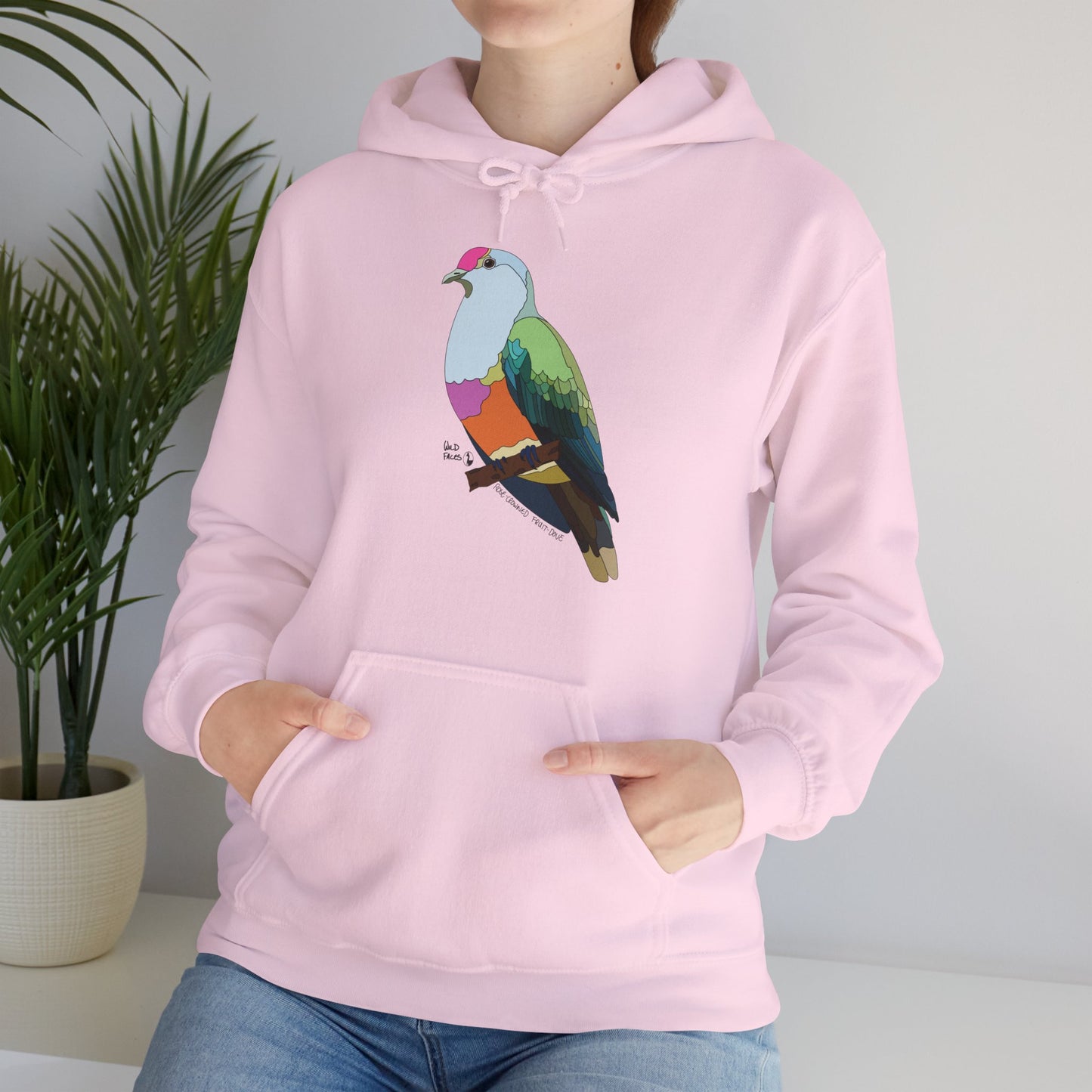 Rose-crowned Fruit Dove | Unisex Heavy Blend™ Hooded Sweatshirt