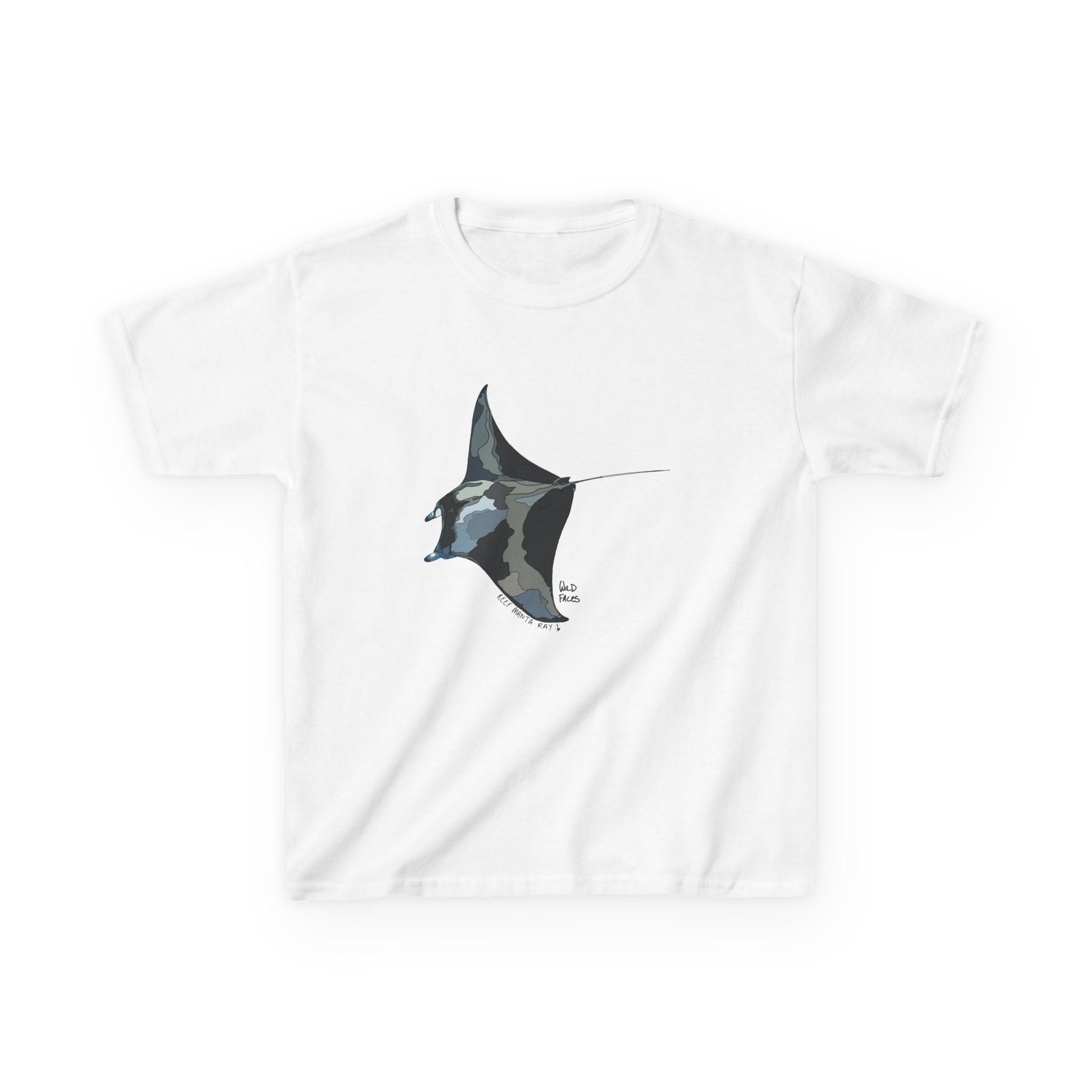 Reef Manta Ray| Kids Heavy Cotton™ Tee Printify