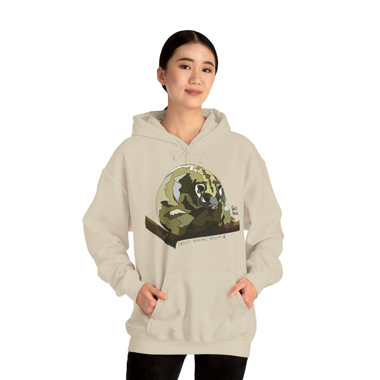 Green Ringtail | Unisex Heavy Blend™ Hooded Sweatshirt