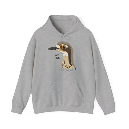 Bush-stone Curlew (head) | Unisex Heavy Blend™ Hooded Sweatshirt