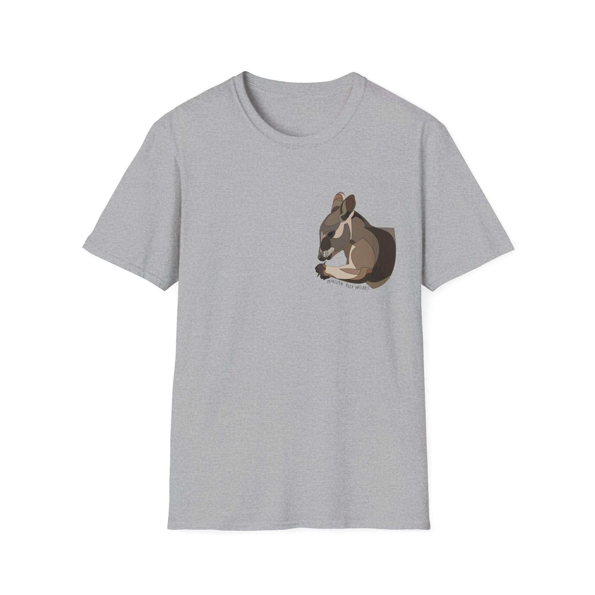 Mareeba Rock-wallaby - Small design - Unisex Softstyle T-Shirt Printify