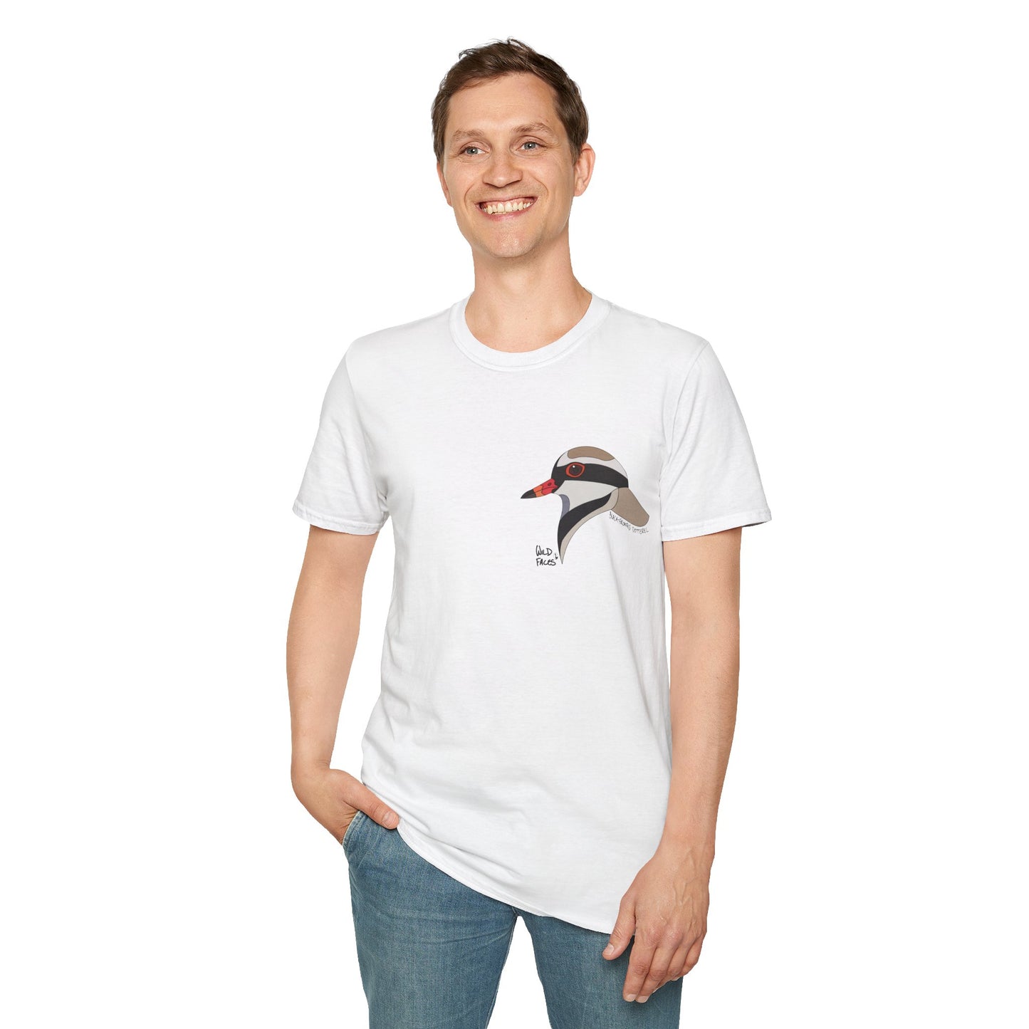 Black-fronted Dotterel - Small design - Unisex Softstyle T-Shirt