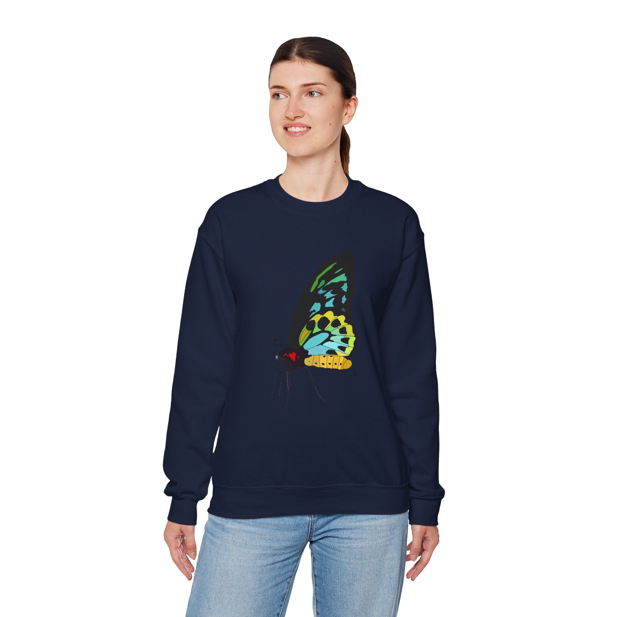 Birdwing Butterfly Sweatshirt | Unisex Heavy Blend™ Crewneck Printify