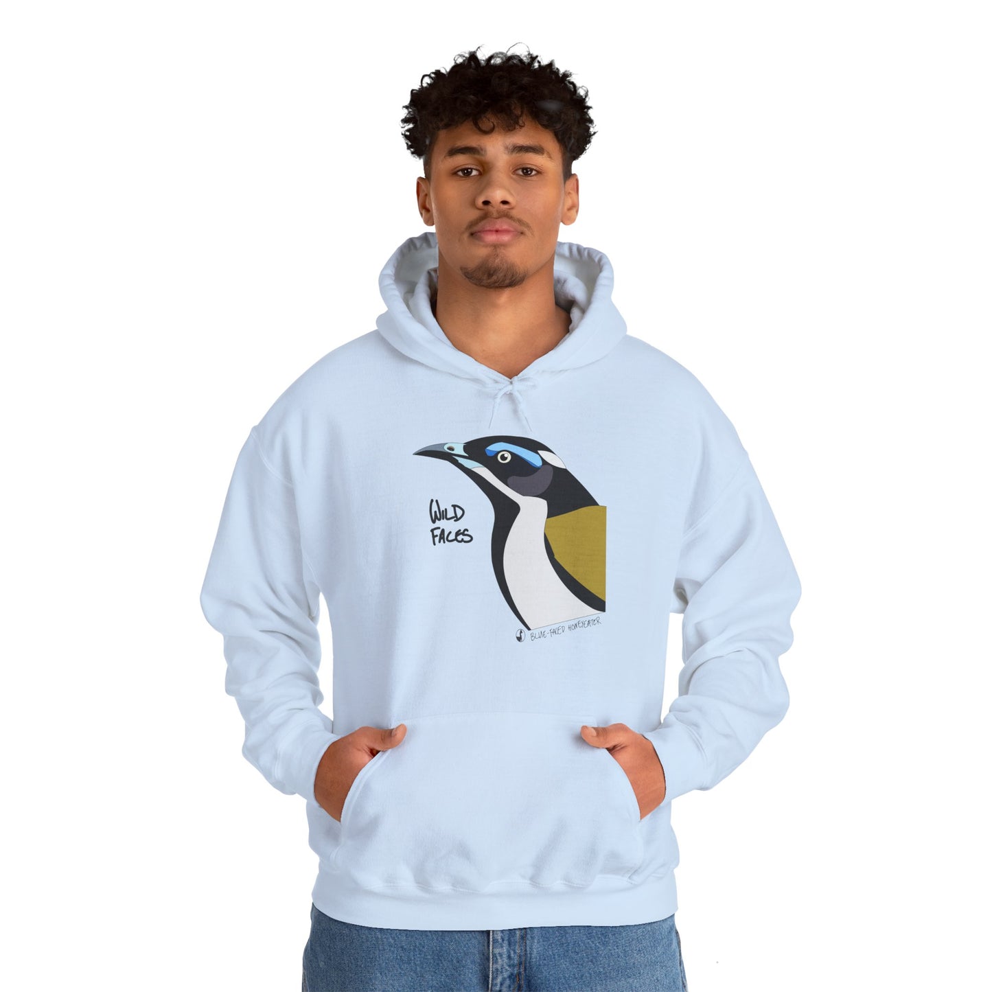 Blue-faced Honeyeater | Unisex Heavy Blend™ Hooded Sweatshirt