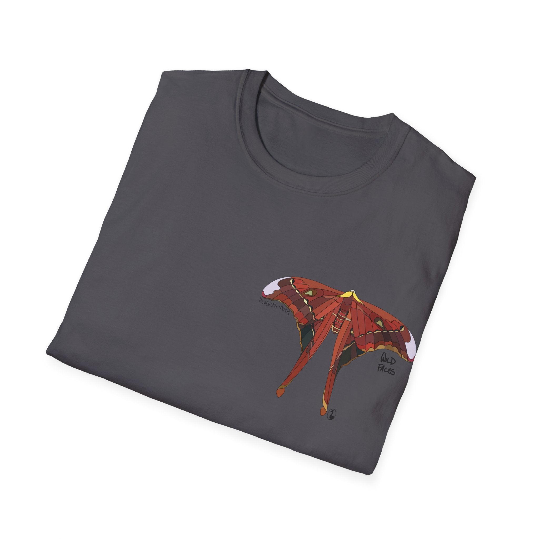 Hercules Moth - Small design - Unisex Softstyle T-Shirt Printify