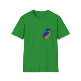 Azure Kingfisher - Small design - Unisex Softstyle T-Shirt